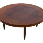 Vintage Houten Ronde Salontafel Jaren 60 Design thumbnail 4