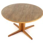 Bernhard Pedersn And Son Eiken Ronde 2x Verlengbare Eettafel Tafel Vintage 'bogvad' Deens Design thumbnail 10