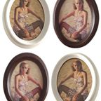 4x Mooie Houten Ovale Foto Lijsten Met Foto Vervangbare Functie thumbnail 13
