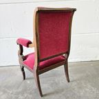 Vintage Antiekroze Stoel / Fauteuil thumbnail 5