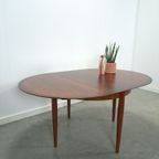 Vintage Design Uitschuifbare Palissander Lübke Ronde Tafel thumbnail 12