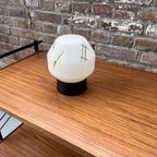 Mid Century Plafonniere, Vintage Melkglazen Plafondlamp thumbnail 9