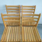 Set (van 4) Scandinavische Beukenhouten Eetkamerstoelen thumbnail 8