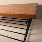 Teak Wandschap / Telefoon-Tafeltje Mid Century thumbnail 7