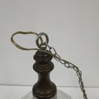 Vintage Jaren 60 Plafondlamp Bollamp (Geperst Glas) thumbnail 12