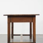Prachtige, Karaktervolle Antieke Eikenhouten Franse Eettafel Uit De 18e Eeuw Met 2 Lades thumbnail 5