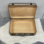 Grijs Ruitje Brocante Koffer Vintage Suitcase Opberger thumbnail 5