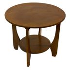 Art Deco Plantentafeltje Bijzettafeltje Eikenhouten Jaren 50 thumbnail 11