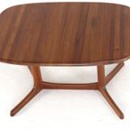 dyrlund Ovalen 1x Verlengbare Eettafel Massief Teak Vintage Deens thumbnail 12