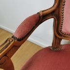 Set Brocante Franse Louis Xv Stoeltjes, Fauteuils Set Prijs thumbnail 18