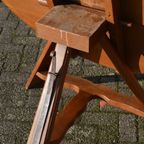 Ronde Landelijke Boeren Keukentafel Met Klapblad thumbnail 6