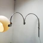 Space Age Double Arc Mushroom Wall Lamp By Dijkstra Lampen, 1970S thumbnail 3