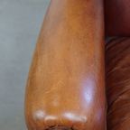 Comfortabele En In Goede Staat Verkerende Schapenleren Oorfauteuil Met Een Tijdloos Design thumbnail 5