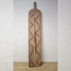 Zeer Groot Asmat Houten Oorlogs Schild (Papoea-Nieuw-Guinea) H:186Cm Papua New Guinea Aboriginal Art thumbnail 8