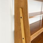 Zweedse Vintage Teak Fineren Boekenkast thumbnail 17