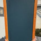 Vintage Brown Wooden Rectangular Wall Hanging Morris Mirror Large thumbnail 7