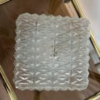 Vintage Plafonnière Vierkant Glas thumbnail 2