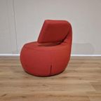 Leolux Gisa Draaifauteuil - Rood - Stof - Design - Zgan thumbnail 6