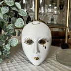 Venetiaans Wandmasker Pierrot Vintage thumbnail 5