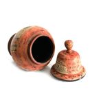 Vintage Houten Pot Met Deksel, Zuid Amerikaans thumbnail 2