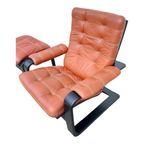 Mcm Design Fauteuil En Voetbank, Lystolet, Zweden,1970S thumbnail 17