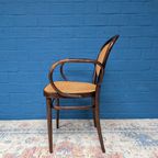 7x Vintage Rotan Stoelen, Model 215r, Thonet thumbnail 7