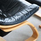 Vintage Fauteuil Met Hocker | Easy Chair | Jaren 70 | Zweeds thumbnail 11