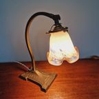 Art Deco Bureaulamp, Gesigneerd Le Verre Français thumbnail 12