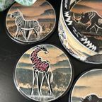 Onderzetters African Animals Speksteen Vintage thumbnail 6