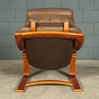 Deense “apollo” Fauteuil Met Hocker – Svend Skipper – Jaren 70 thumbnail 15