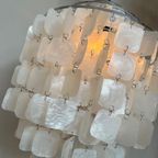 Echte Vintage Schelpen Capiz Hanglamp Lamp Parelmoer thumbnail 9