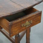 Charmante Antieke Engelse Eikenhouten Gateleg Tafel Klaptafel Uit 18E Eeuw thumbnail 12