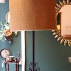Zeer Grote Brutalistische Smeedijzeren Vloerlamp, Circa 1950 thumbnail 12