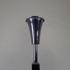 Staande Verchroomde Lamp In Art Deco Stijl, Jules Dewaele Bruxelles, Jaren 50 thumbnail 18