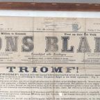 Affiche 'Ons Blad' 1904 - Overwinning Liberalen thumbnail 3