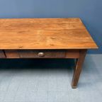 Grote Grenenhouten Kloostertafel Met Lades thumbnail 14