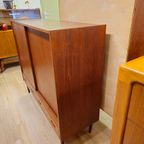 Vintage Deens Highboard Dressoir Teak Kast Kastje thumbnail 4