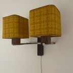 Vintage Wandlampjes. Stoffen Kapjes. Deens Design Lampen. Wandlampjes. thumbnail 6