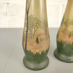 Duo Art Nouveau Vazen François Th. Legras thumbnail 5