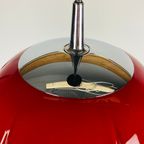 Pair Of Red Glass Artichoke Pendant Lights By Peill And Putzler thumbnail 5