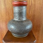 Vintage Stella Keramiek. Vintage Aardewerk Vaas Van Stehla. Brutalist East Germany Vaas thumbnail 4