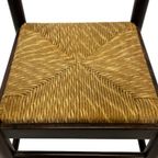 Set Van 4 Donkerbruine Houten Stoelen Jaren 70 Minimalist thumbnail 13