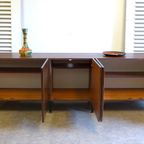 Mooie Vintage Palissander Lowboard Tv Kast Dressoir 249 Cm thumbnail 4