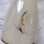 Vintage Fifties '50 X 4 Hanglamp & Wandlamp Glazen Lampenkap Schuin Afgesneden Kap thumbnail 3