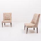 1960’s Pair Of Italian Mid-century Side Chairs/boudoir Chairs thumbnail 3