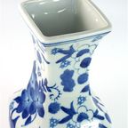 Hoge Vaas Blauw Wit thumbnail 6