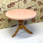 Ronde Salon/wijntafel Restyle Peach Hout Brocante thumbnail 4