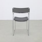 4X Dining Chair In Perforated Metal By Arrben Italy, 1980S thumbnail 6