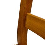Vintage Set Van 6 Eetkamerstoelen Eiken En Riet Design thumbnail 8