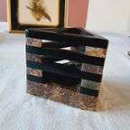 Art Deco Speksteen Kaarsenhouder Driehoek thumbnail 2